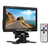 7 inch TFT LCD Color monitor 2 Video Input Car Rear View Monitor DVD VCR Monitor With Remote and Stand