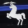 Metal tags Horse keychain ring Horse necklace pendant charm engrave Logo Tags