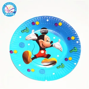 Image of China manufacturers mickey round paper plates