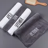 fitness embroidered travel sport hand towel microfiber custom logo gym towel