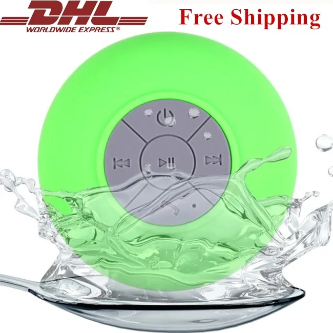

handfree subwoofer shower floating waterproof BT speaker for iphone, Black, white, yellow, blue, green, rose red