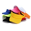 Custom embroidery or printing logo women visor hats, female sport running sun visor cap