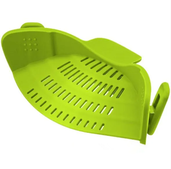 

Easy and fit all clip on pot silicone pot strainer, Colorful and customized