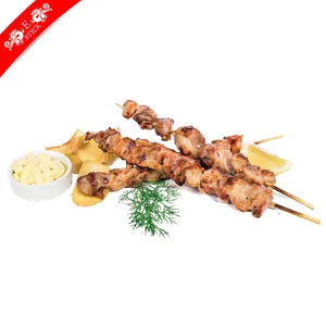 Low price straight bamboo skewer in plastic bag