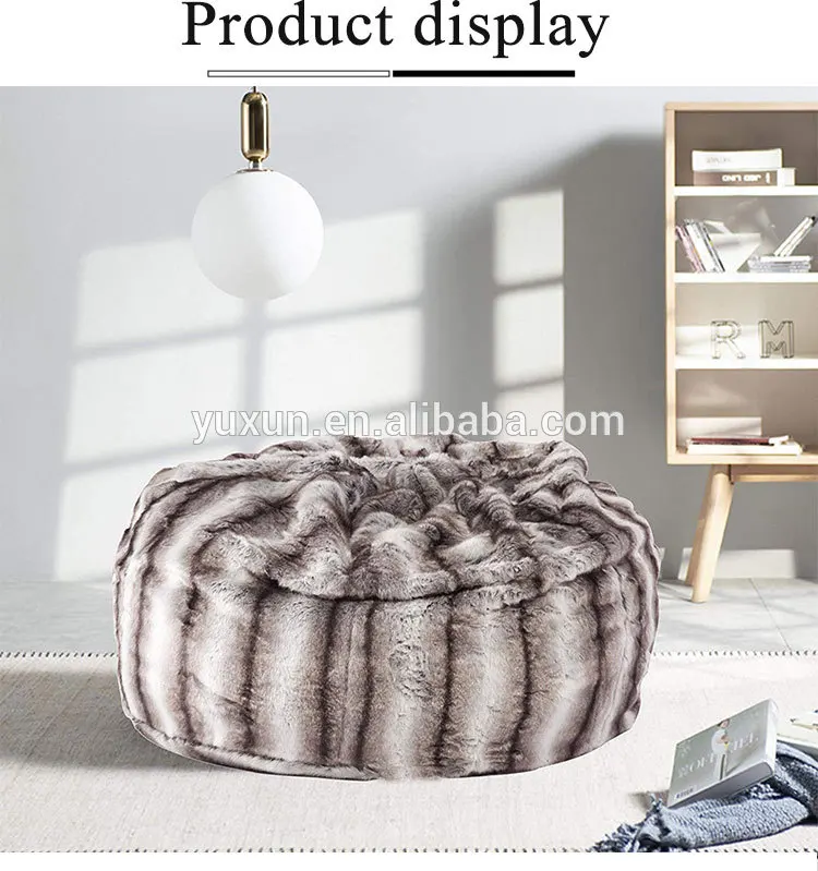 big fuzzy bean bag chair 