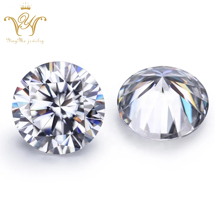 

Wholesale moissanite round excellent cut 7.5mm synthetic white diamond