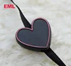 Clothing custom Emboss tag Heart-shaped PP hang tag flat string