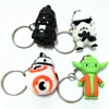 Hot Sale Starwars Mini Cartoon Stormtrooper Darth Vader Yoda BB-8 Key Holder 3D PVC Keychains