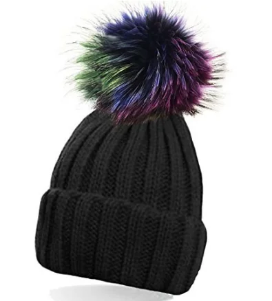 bobble hat with detachable bobble