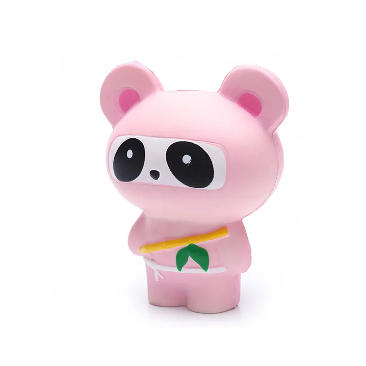 Pink Panda PU foam toy animal stress toy