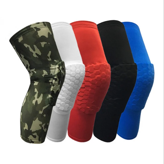 

long sleeves Protective Volleyball Knee Pads Thick Sponge Anti-Collision Knee pads Protector Non-slip Wrestling Dance Knee Pads, Red, black, blue, white