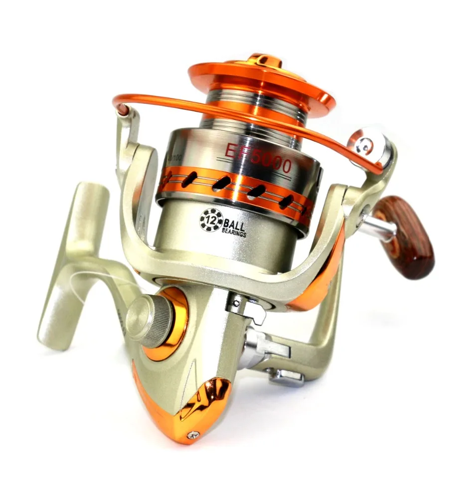 

Big  Fishing reel 12BB UMOSHI Fishing reel Alumiinum spool Jigging spinning fishing reel Free shipping, Golden