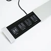 furniture mounted multifunctional socket one side open sliding electric socket with 2 usb port