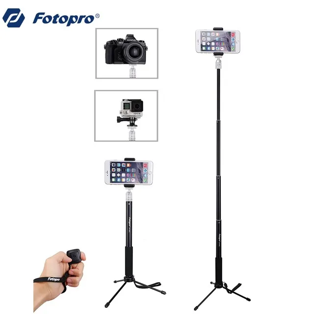 

2019 Hot selling aluminum camera phone tripod with remote control and cell phone attachment for mobile phone, Can be customized