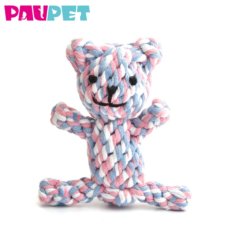 rope bear dog toy