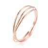 51976 Xuping new design women jewelry simple stylish triple layer bangle without stone