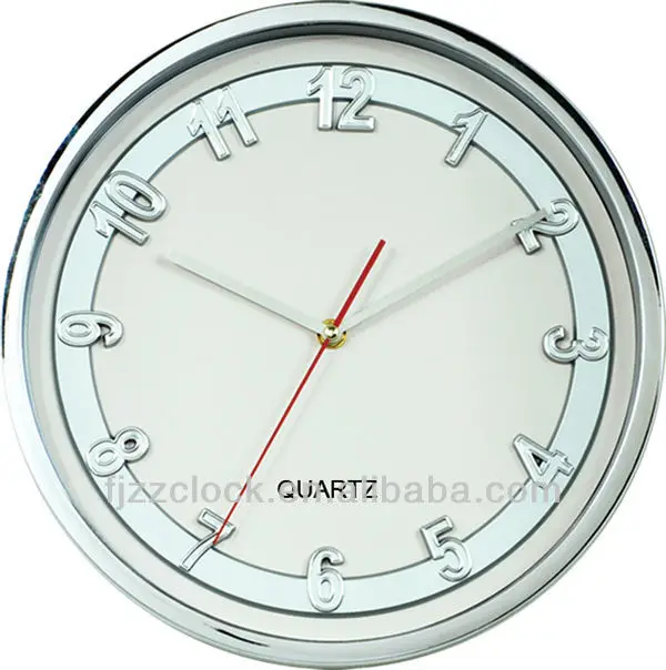 sun shape 12 inch 100% abs plastic quartz wall clock with pin