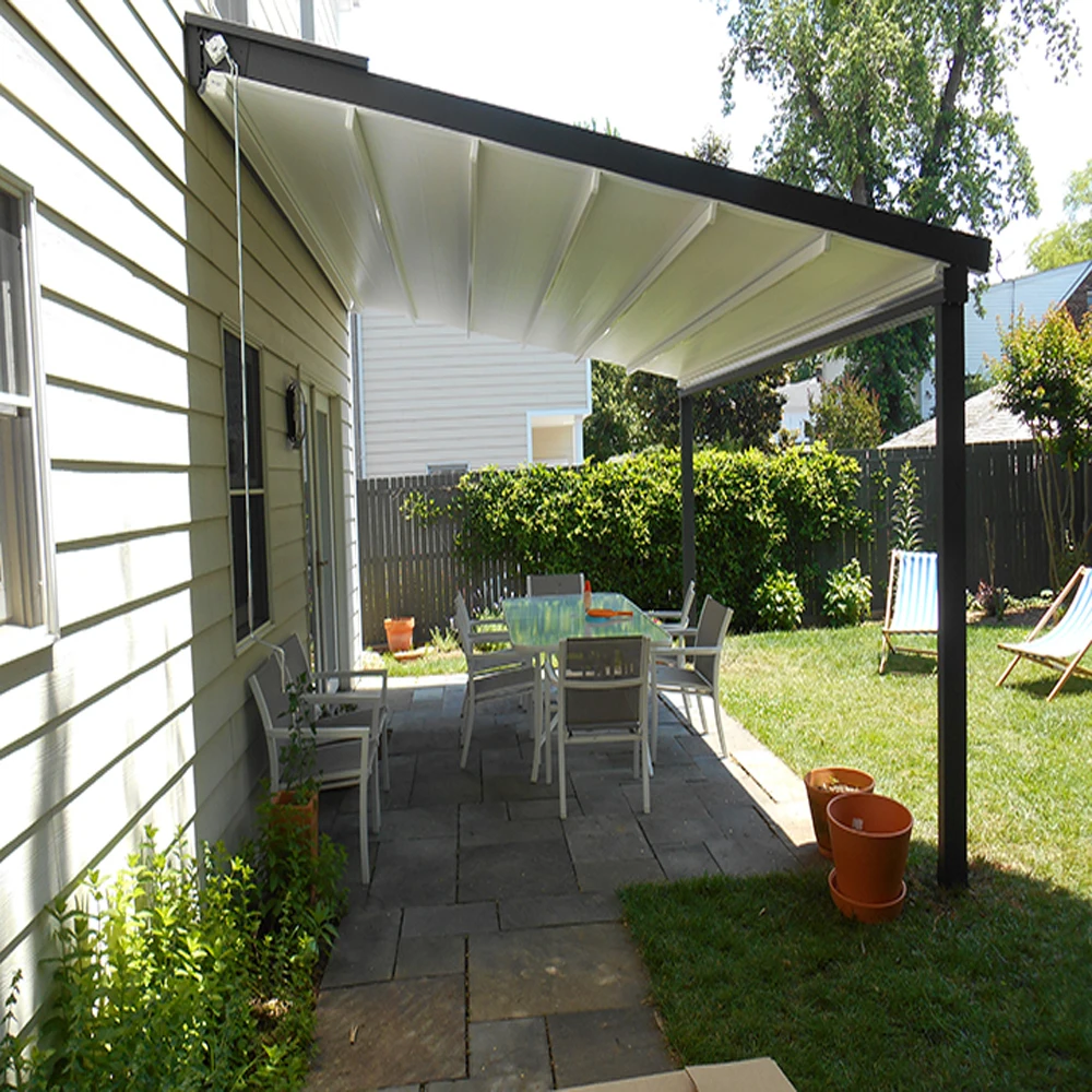 New Design Aluminium Folding Motorized Pergola Awnings