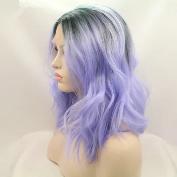 lilac long wig