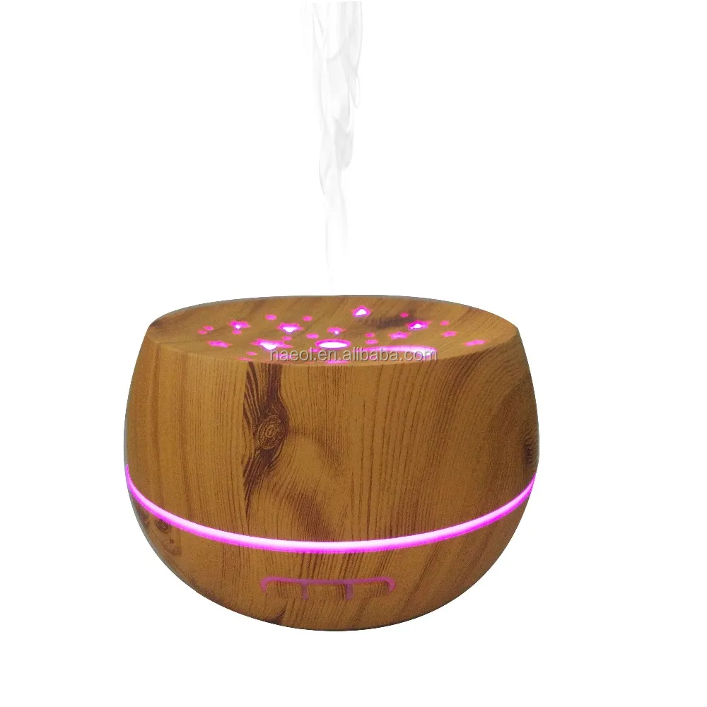 
300ml Eco  friendly ultrasonic electronic wood grain Aroma diffuser 