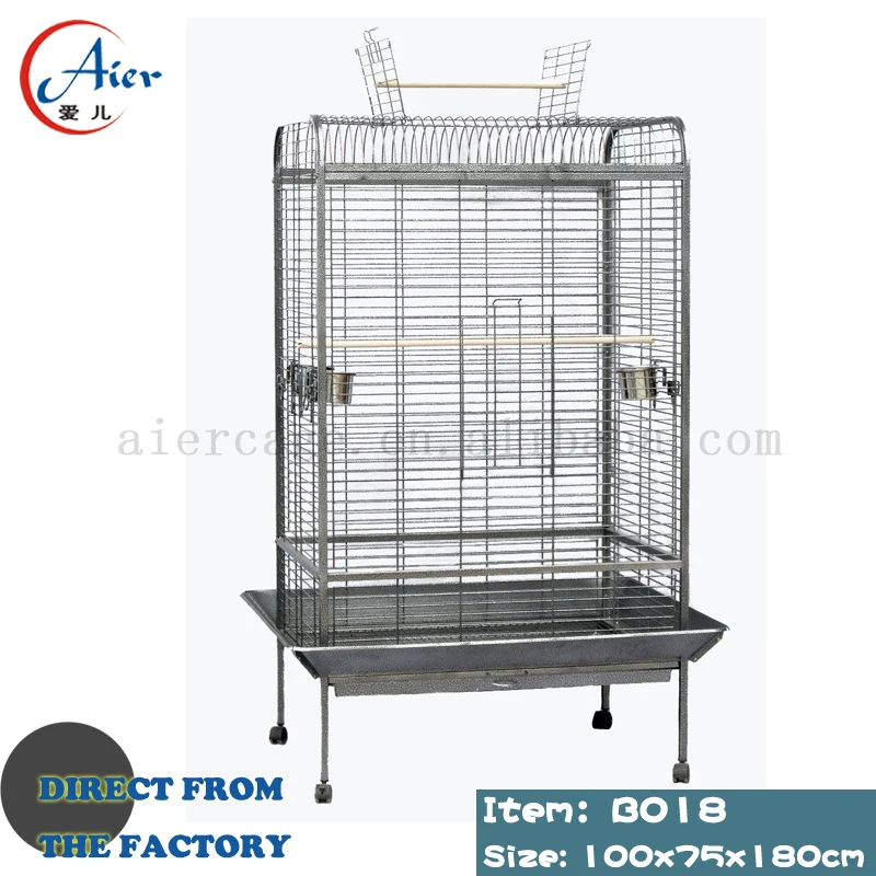 Wrought Iron Breeder Accessories Acrylic Finches Hanging Stand Folding For Birds Cages Big Breeding Flight Extra Large Bird Cage