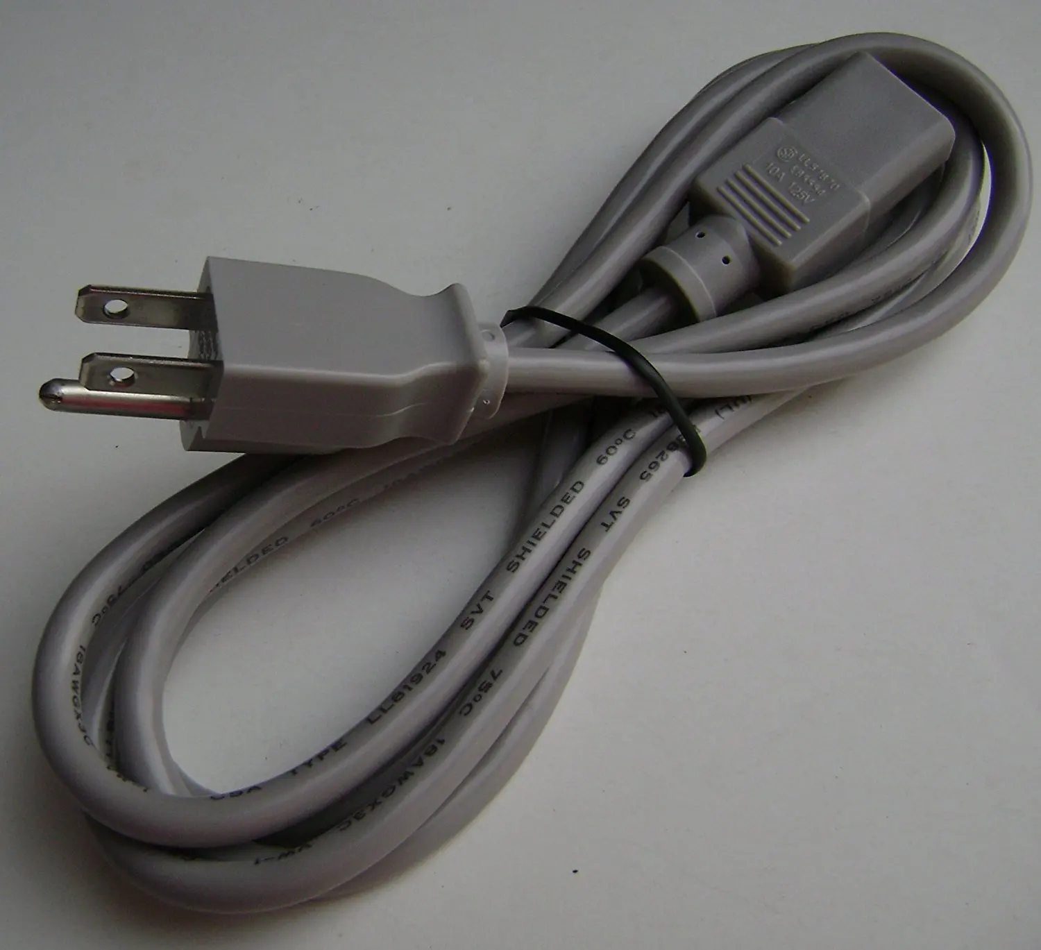Get Quotations · 6 Foot Shielded Gray Heavy Duty Computer or tv HIGH GRADE  ac power cord , UL