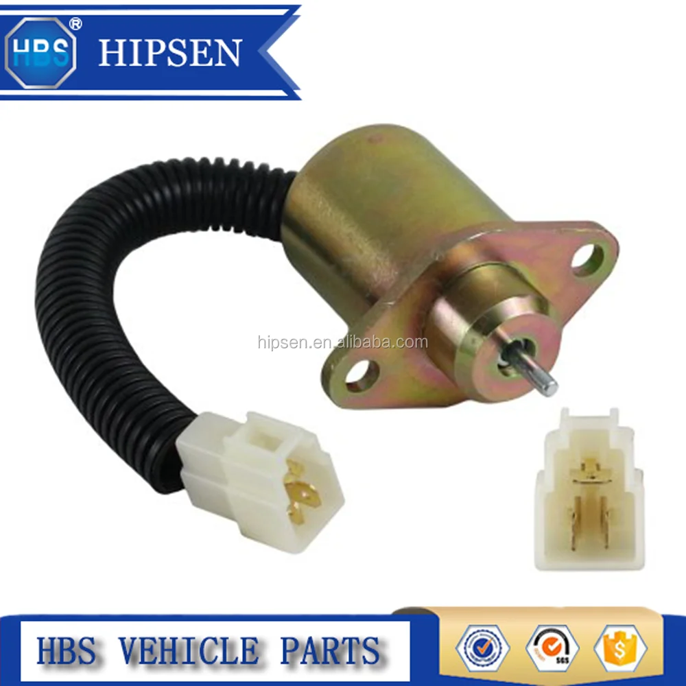 Válvula Solenoide De Parada Para Motor Diésel - 12V/24V DC, Alta Durabilidad, Fácil Instalación