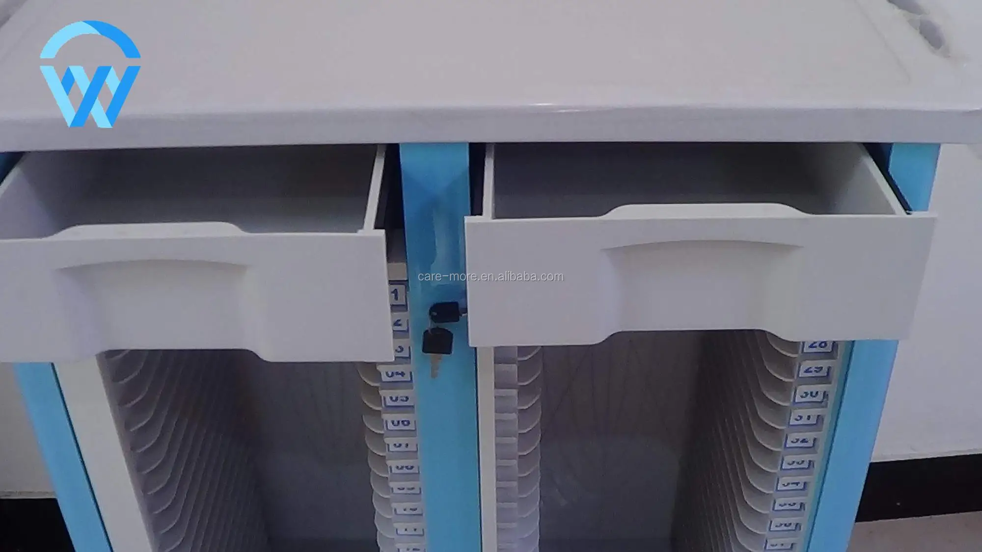 High Quality Hospital Used History Cart Medical Record Trolley File Cart Dossier Trolley