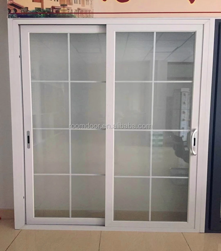 New Design Aluminum Sliding Door With Grid And Frame Cover In Guangzhou Factory Buy Aluminum Sliding Door Aluminium Sliding Door Aluminum Sliding