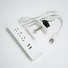 Blue shark one-piece multi-functional conference table Side mount USB power plug