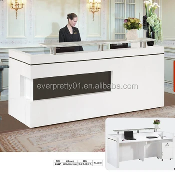 White Office Wood Counter Office Front Counter Design Standing