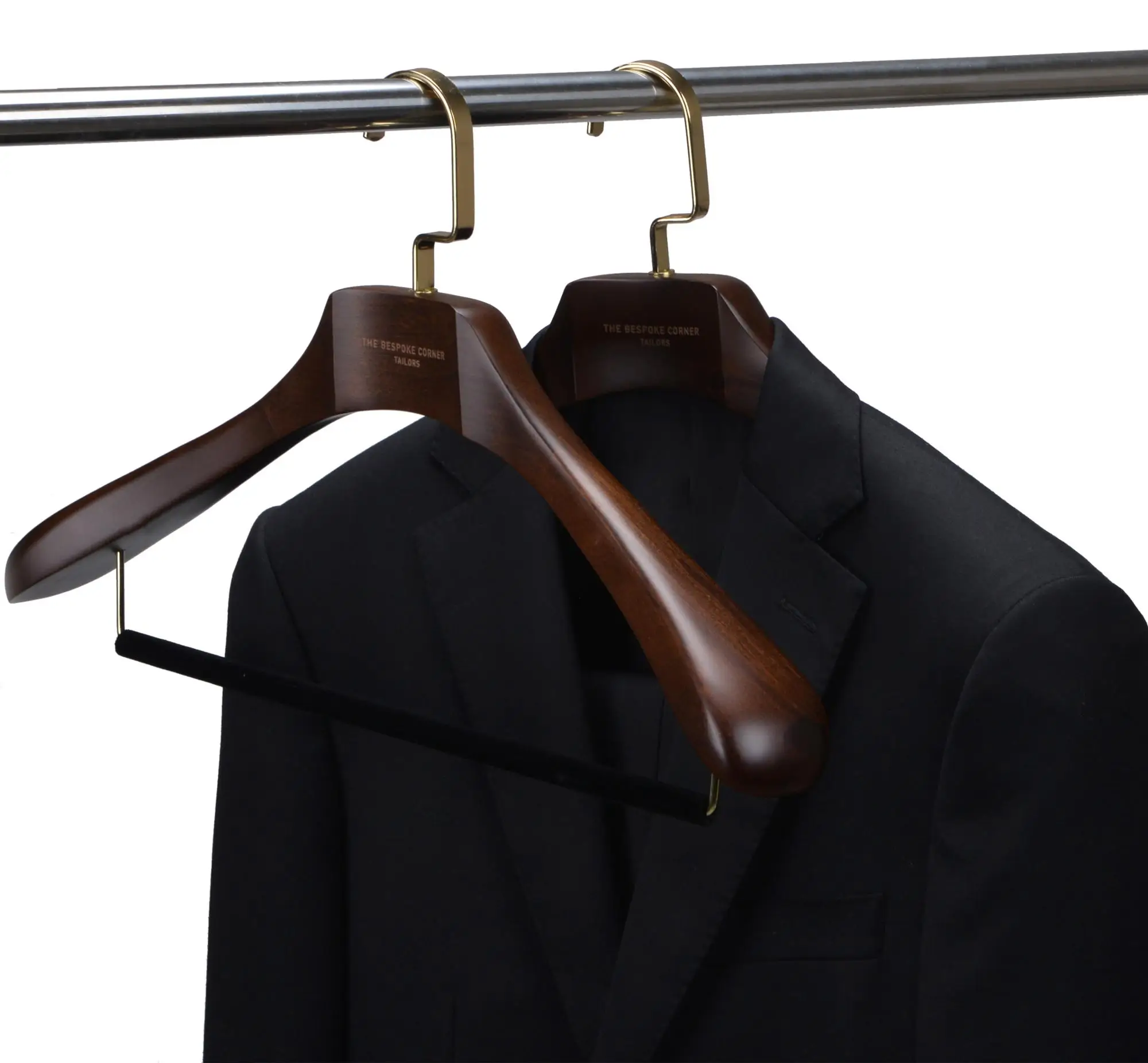 Deluxe Extra Wide Personalized Wooden Suit Hanger Buy Personalized