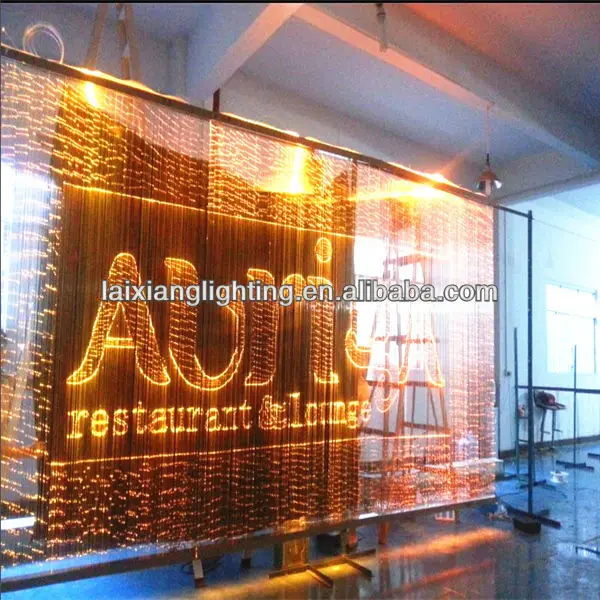 2018 latest waterfall curtain optical fiber ceiling light