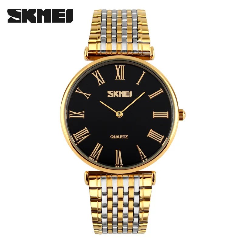 

SKMEI 9105 loves Quartz watch Luxury Brand Stainless Steel Watch montre, 8 colors