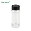 BPA free food grade salt and pepper shaker 100ml grinder cap flavoring bottle seal pet plastic spice bottle