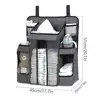 Baby Large Diaper Nursery Hanging Organizer - Changing Table Organizer Diaper Caddy Storage Fits any Size Rails