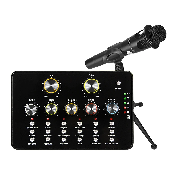 2019 professional V10 Microphone Sound Card