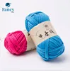 High quality 100g/roll t shirt yarn cheap price China supplie noodle yarn different colors crochet strip cloth yarn
