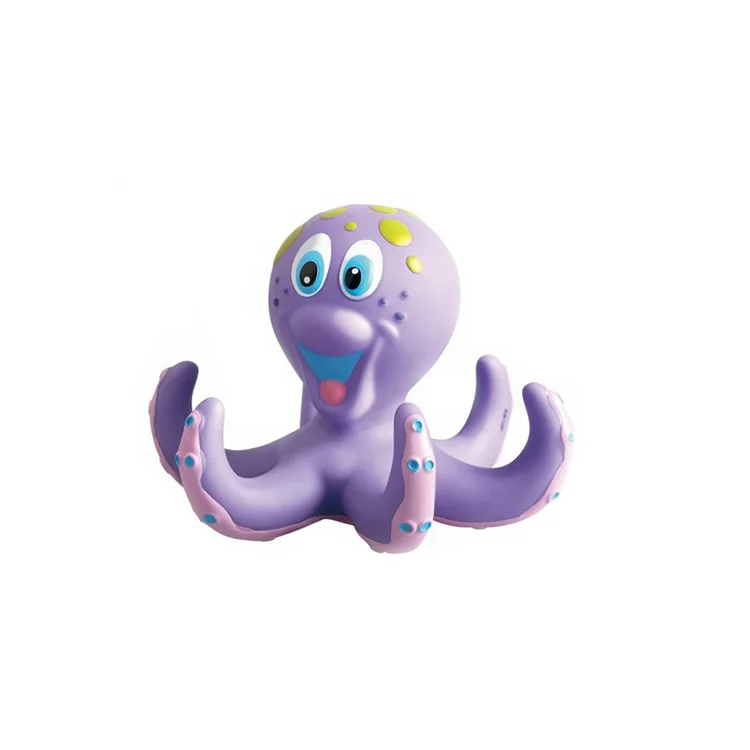 purple octopus bath toy