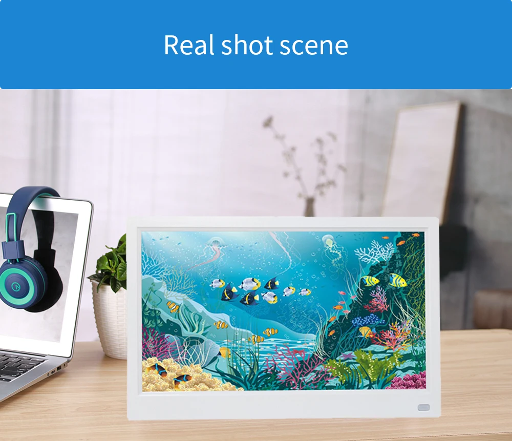 17 inch IPS panel HD video digital photo frame loop video picture digital album support 1080P 1920X1080