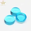 Synthetic Blue Gemstone Names Flat Glass Gems Cabochon Aquamarine for Jewelry Setting