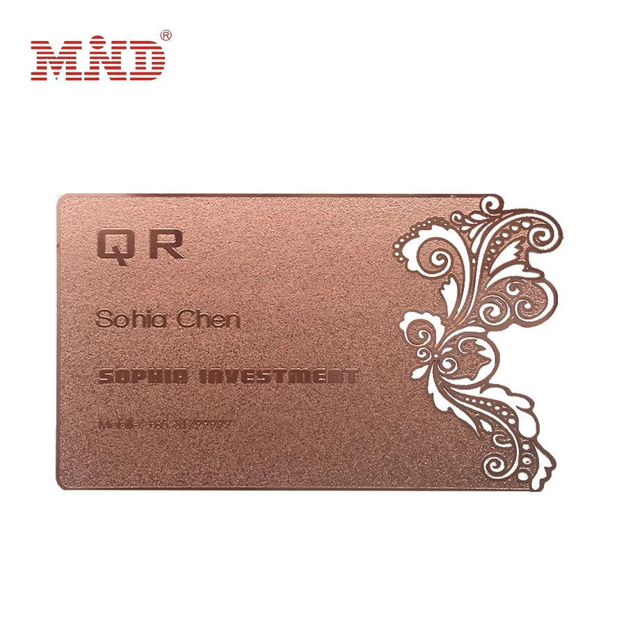 

Printable stainless steel metal business card