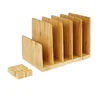 Custom bamboo desk organizer Bamboo office table organizer