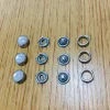 Factory Custom Pearl Prongs Snap Button 4 parts with pearls