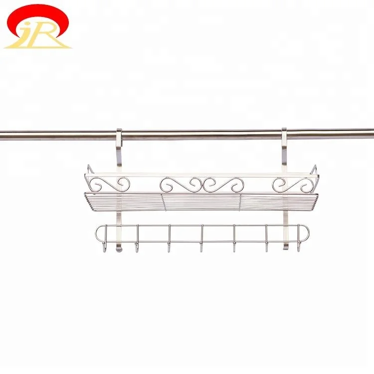 
New Design Multifunctional Space Wire Metal Shelving Kitchen Hanging Rack 