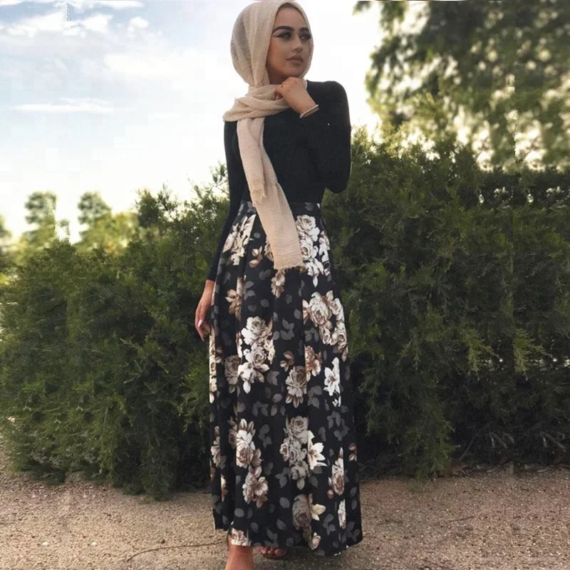 

Latest women fashion design muslim skirt, As picture