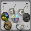 HYD 25mm Satellite Drilling Nail Button Upscale Decoration Crystal Buckle Wall Soft Bag KTV Hotel Decorations Button