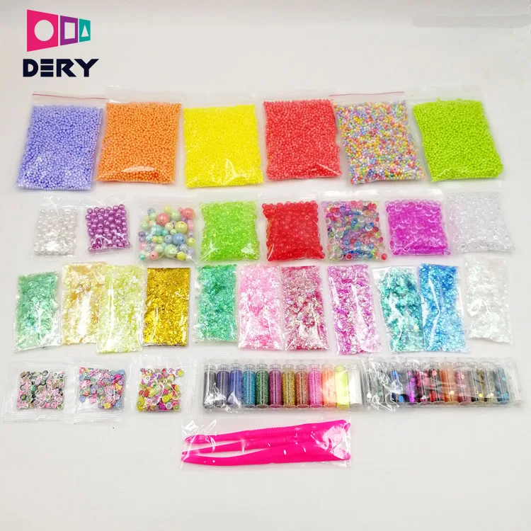 2019 Hot Selling Colorful Mixed Slime Kit Supplies Stuff Slime Supplies ...