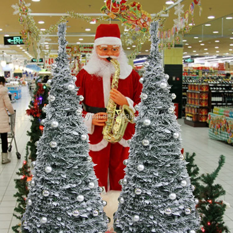 New product ideas 2019 cheap 6ft christmas tree with snow and lights for indoor and outdoor holiday decoration