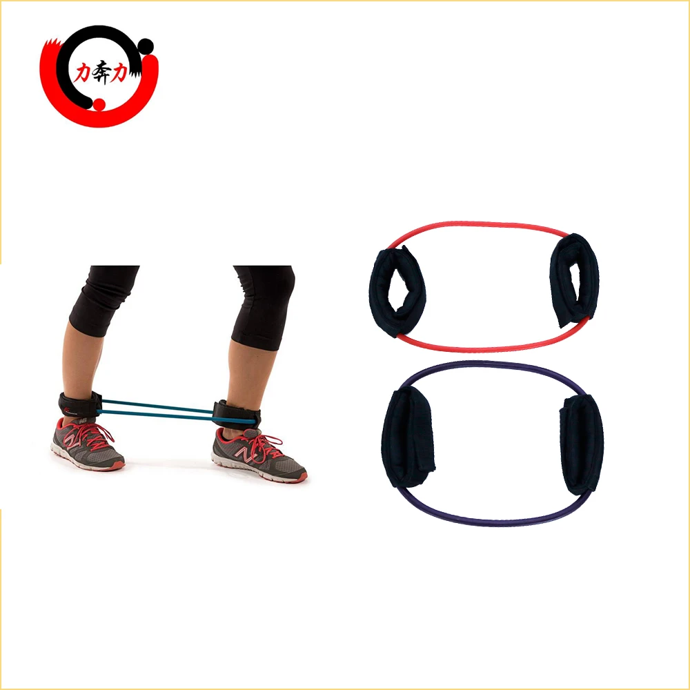 Natural Latex Leg Exercise Resistance Bands With Ankle Cuffs Buy